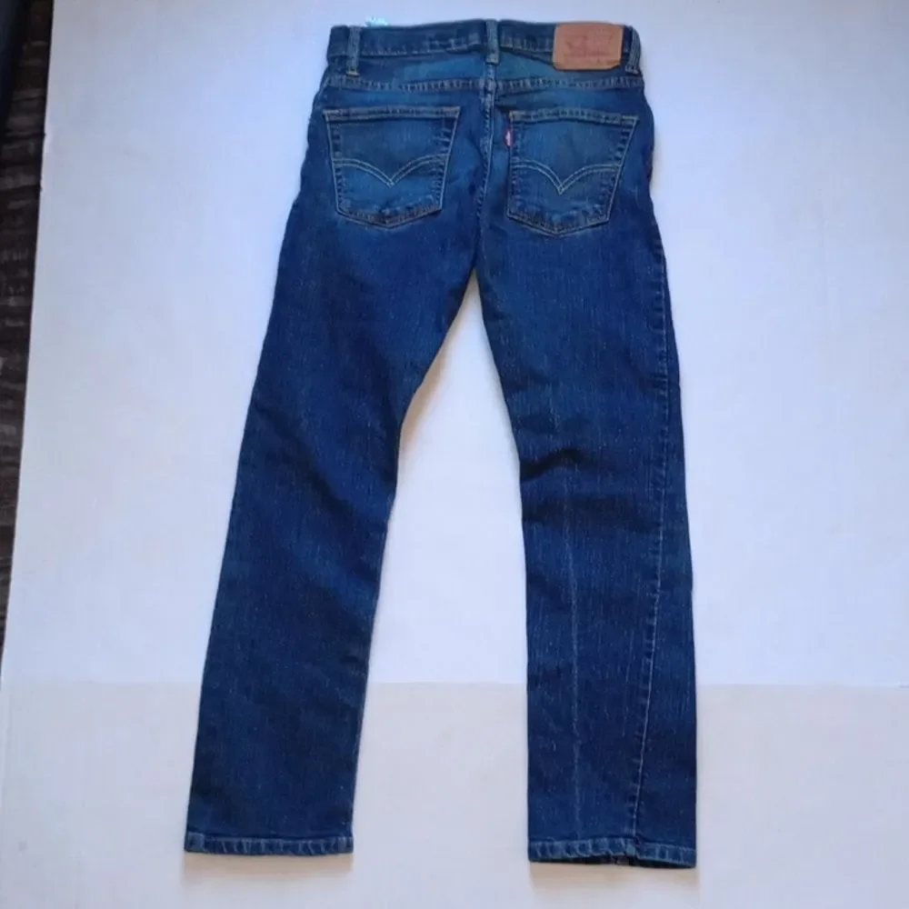 Kids Size 12 Levi's Classic 511 Slim Boys Straight Leg Blue Jeans Medium Wash